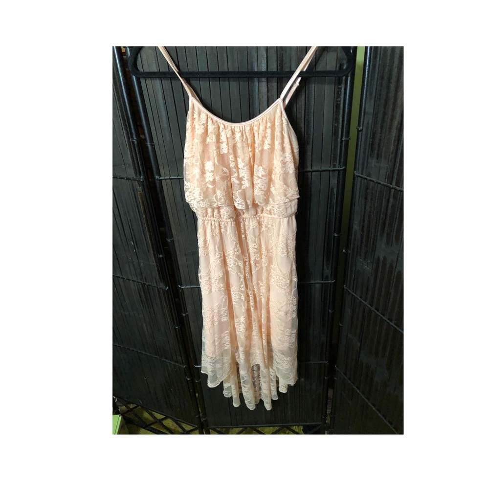 Pink Lace Dress JRs size S From Love Reign